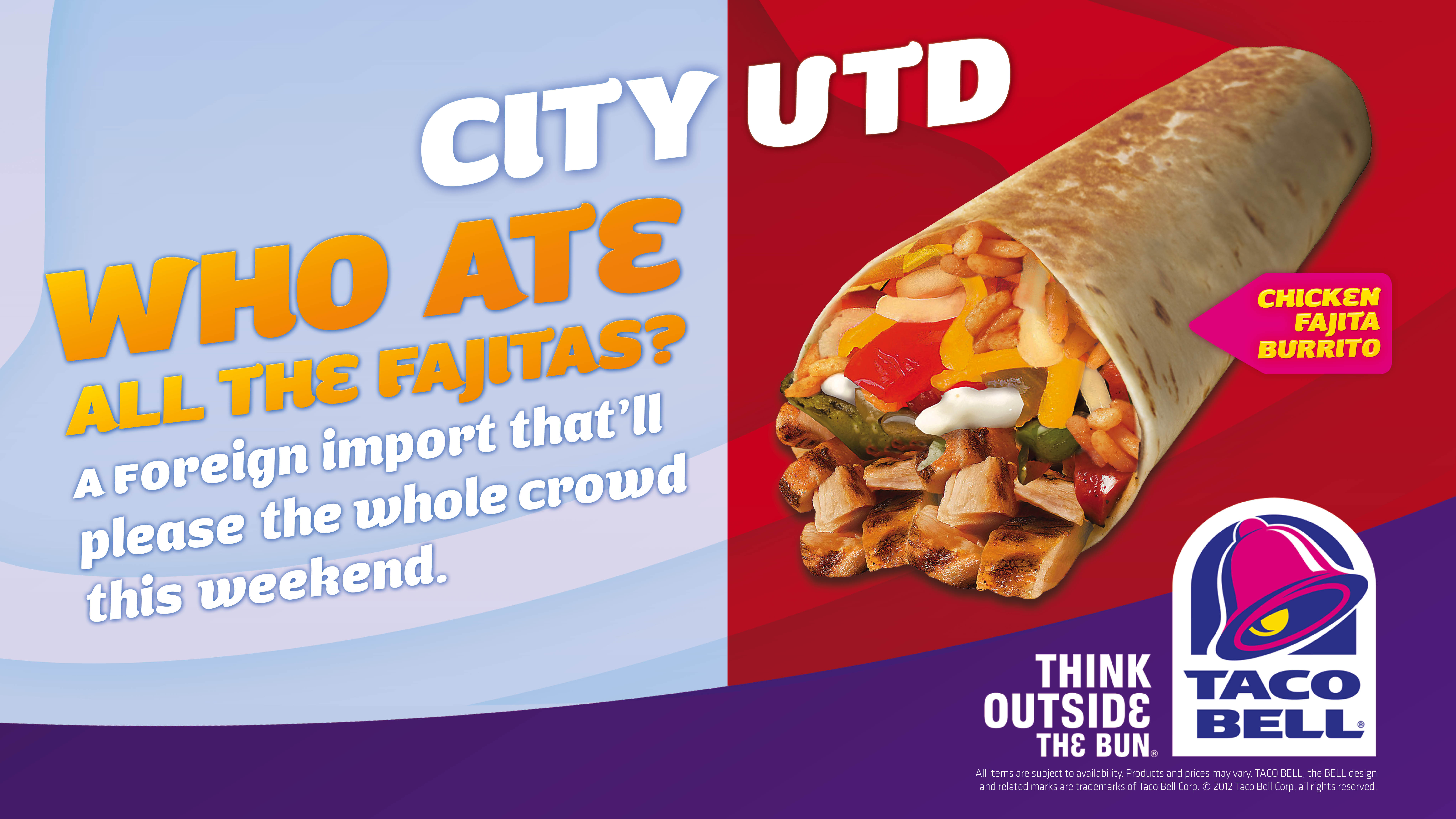 Outdoor ad Taco Bell City United